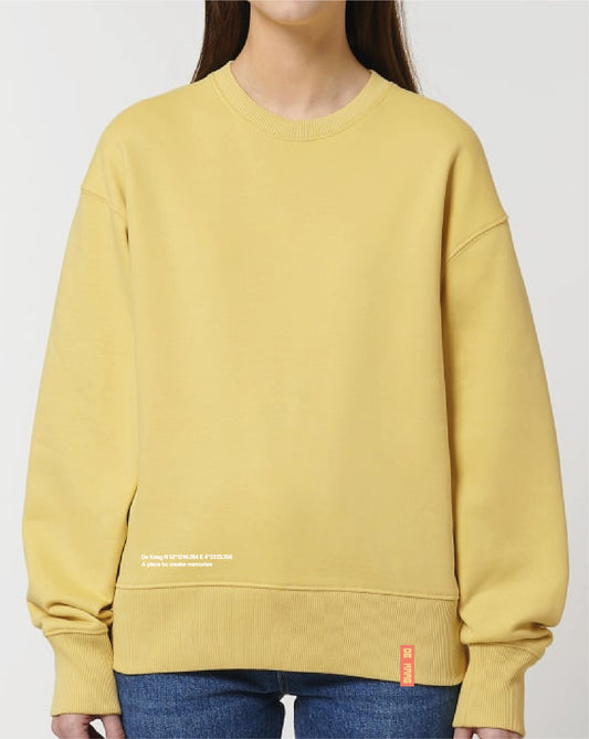Waves sweater evening yellow